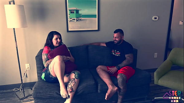 Passionate Step-Sibling Intimacy in Classic Embrace