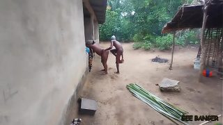 Country Kitchen Encounter with a Pair of Impressive Cocks