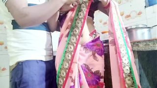 Desi bhabhi washing dishes when her devar arrives and demands her pussy, will she give it? Hindi audio.
