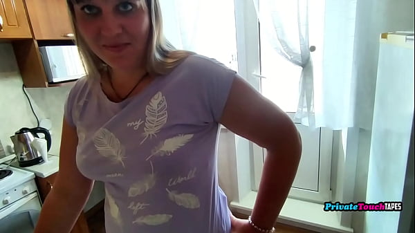 Plump Russian Lovers Sizzle with Kitchen Carnal Heat