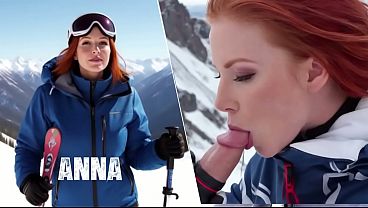 Anna’s daring mountain mouthful leaves onlookers breathless at the slopes.