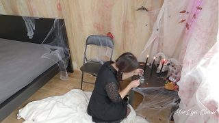 Sultry Halloween Seduction: MarLyn Chenel’s Steamy Weekdays as Wednesday & Pugsley Addams
