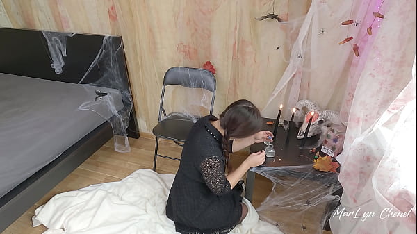 Sultry Halloween Seduction: MarLyn Chenel’s Steamy Weekdays as Wednesday & Pugsley Addams
