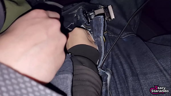 My stepsister was so horny she couldn’t wait another minute, sucking my cock right in the car before we even got home – raw outdoor POV action!