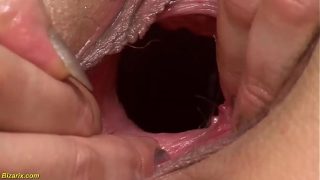 Slicked Elder Receives Forceful Hand-Pounding