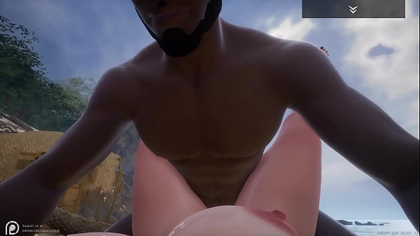 Sultry Serenia’s Seaside Seduction: A Voluptuous Vixen Embraces Nero’s Ebony Expanse