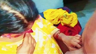 Intimate Spooning with Passionate Hindi Whispers