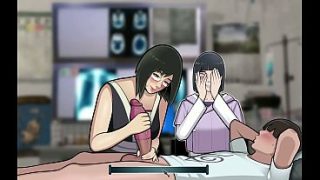 Shizune’s Secret Service: A Handjob with Hinata’s Hidden Gaze