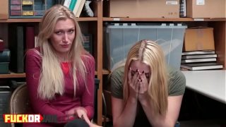 Voluptuous Blonde Bombshells Caught and Ravished After Shoplifting Spree