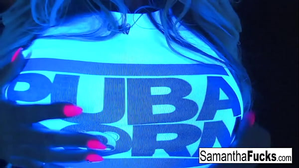 Samantha Saint’s Glowing Solo Ecstasy Under Black Light
