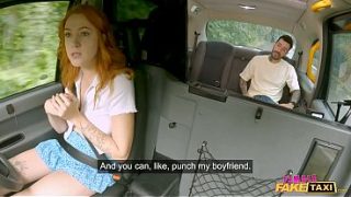 Polish Redhead Cherry Candle’s Cheating Confession: Public Pleasure in a Fake Taxi