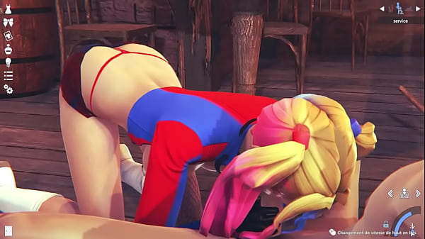 Sultry Harley Quinn Cosplay