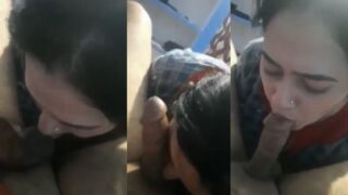Bangladeshi Desi MILF hungrily swallows a thick, throbbing cock