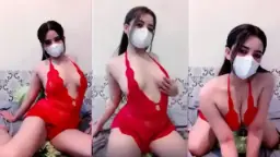 Scarlet Lingerie Seduction: Vania Vanya Ozawa Ebot’s Crimson Allure