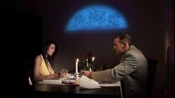 The perfect setup: a candlelit dinner and a filthy anal fuck