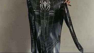 COSPLAYER SPIDERMAN GELAP DIPUASIN SAMPAI TAK BERHENTI – FILM PANAS LOKAL