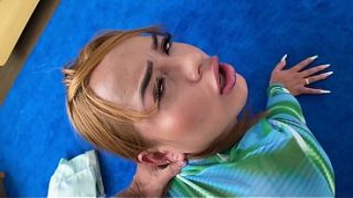 Watch this tiny Latina MILF lose control with loud, intense orgasms – up close POV