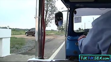 Amateur Thai MILF snatched off the curb and fucked hard in the car