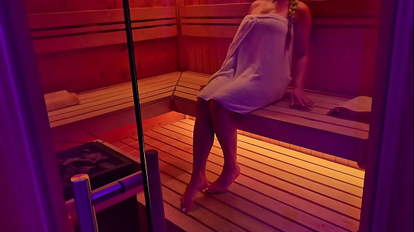 Hot, sweaty stranger takes me in the public sauna