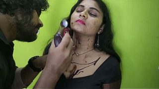 Dirty Chocolate Lick Foreplay – Tongue Trailing Down Face, Neck, Belly Button & Wet Lips