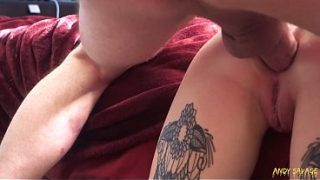 Filthy anal pounding with a nasty goth teen slut
