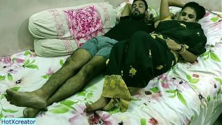 Bhabhi sneaks into my room for wild, steamy sex in her sexy saree.