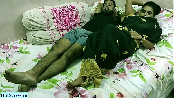 Bhabhi sneaks into my room for wild, steamy sex in her sexy saree.
