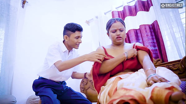 Desi Indian horny step grandson drills his step grandma rough and shoots hot cum in her mouth (Hindi moans included)