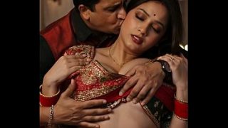 Hot desi Bengali bhabhi’s tits pressed in a steamy romance