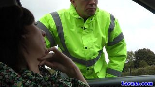 Classy British milf takes a hot load down her throat