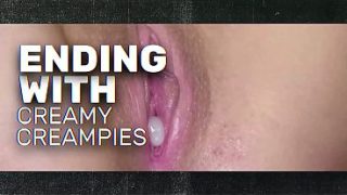 Brunette Serena Sterling Gets Filled and Dripping: 5 Creampies in a Hardcore Gangbang