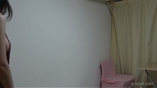Shower and strip down, perfect tits and that hairy pussy—Japanese girl peels off her Chinese dress, steps into the shower, then slides into lingerie.