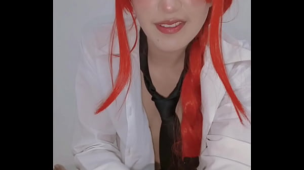 Perra obediente, Makima de Chainsawman te usa como su juguete sexual sumiso. Sexo brutal y charla sucia con la dominante que te controla.