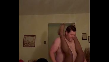 Amateur ebony babe gets nasty with her coworker after hours.