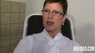 German milf fingering her wet pussy