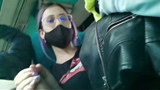 Public bus creampie: BlakeProductions serves up raw oral and hard pounding for all to see